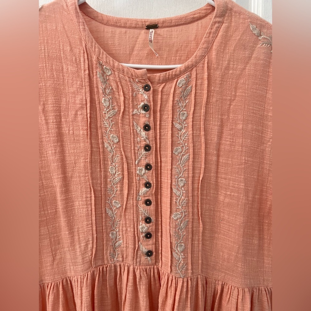 Free People Santiago Cotton Babydoll Dress (Size XS) - Picture 6 of 12